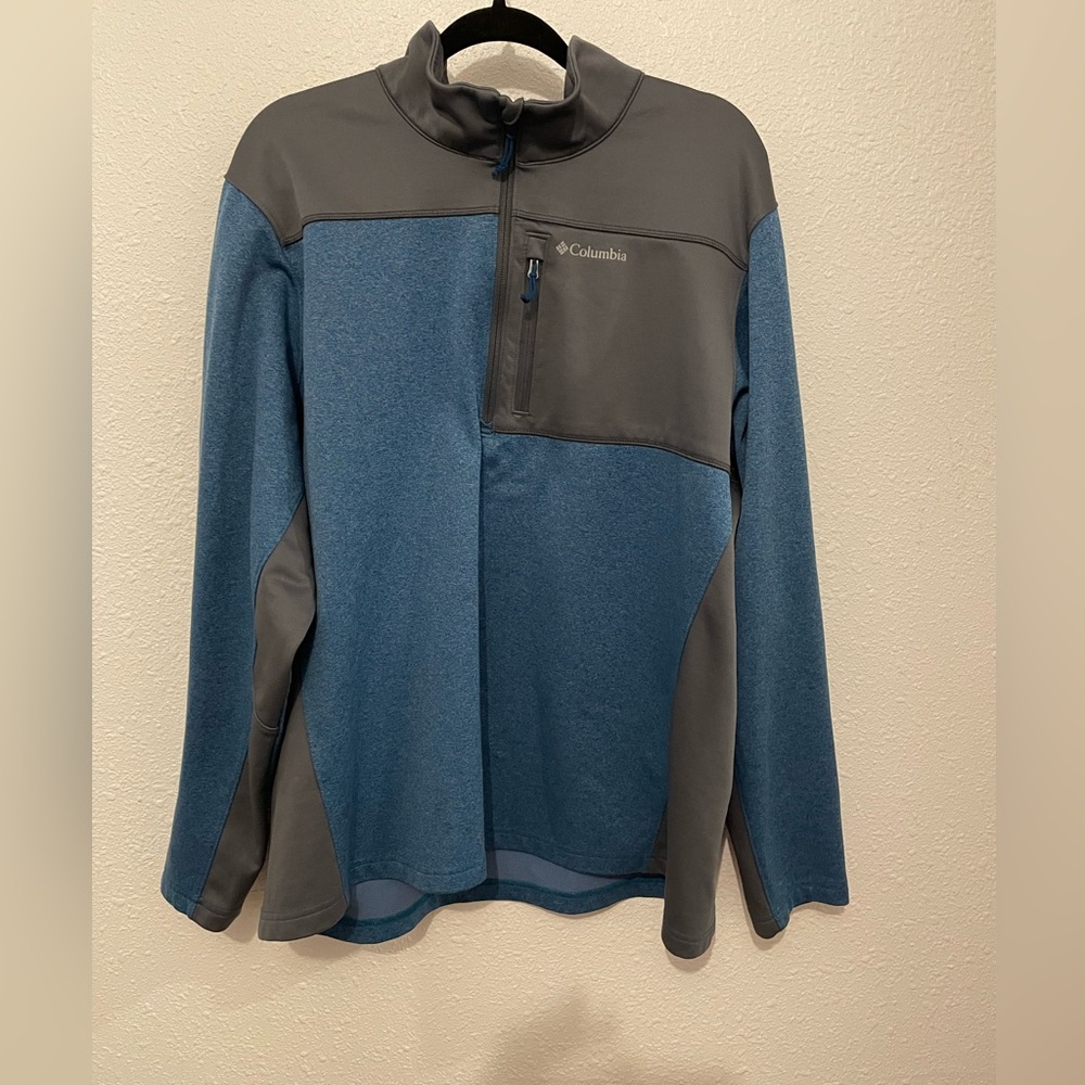 Columbia Sweater Mens XXL, Jackson Creek Sweatshirt, 1/4 Zip Fleece Lined Read